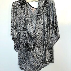 Christopher Banks Sparkly V-neck Blouse Size 2X